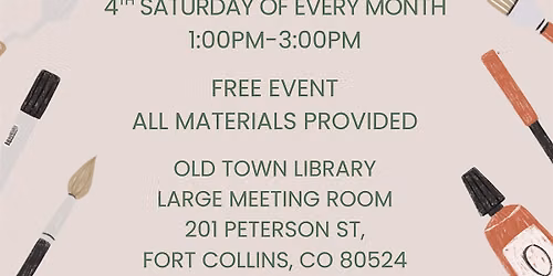 Old Town Library Open Art Studio: Art, Community, and Recovery