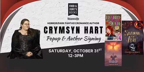 Horror\/Dark Fantasy\/Romance Author Popup: Crymsyn Hart