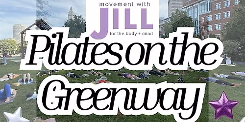 Free Pilates Class on the Greenway \u2013 Outdoor Fitness Movement with Jill