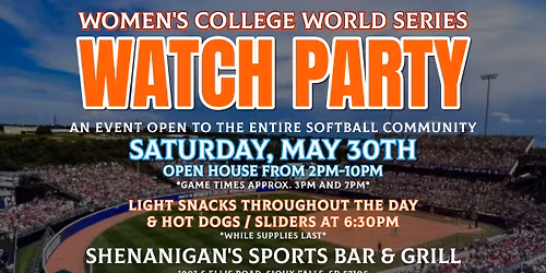 Women's College World Series Watch Party