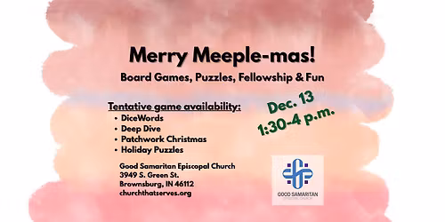 Gaming at Good Sam\u2019s  Episcopal Church - Dec. 13