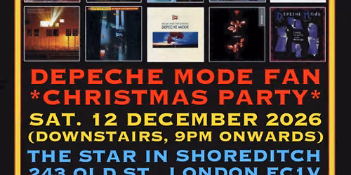 Depeche Mode \/ Mute Records Fan Christmas Party