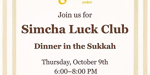 Dinner in the Sukkah