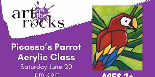Picasso\u2019s Parrot Acrylic Class Ages 7+