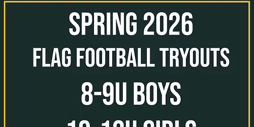 Lubbock Spring 2026 Flag Football Tryouts