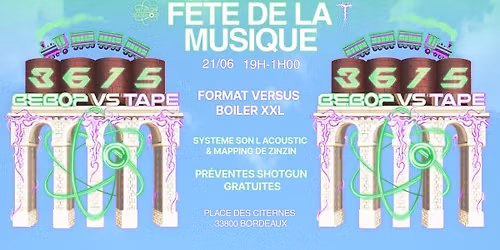 [FDLM] BEBOP vs TAPE : VERSUS BOILER XXL @PLACE DES CITERNES