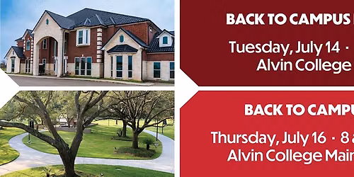 Back to Campus Day - Alvin College Main Campus