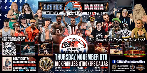 Leander, TX - Little Mania Midget Wrestling @ Fieldhouse at the Crossover
