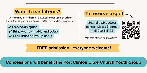 Community Yard Sale & Craft Show 