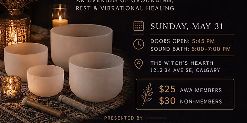 Full Moon Sound Bath at The Witch's Hearth