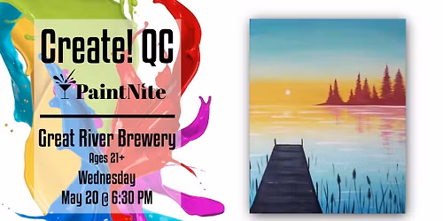Paint Nite at Great River Brewery: Summer Dock