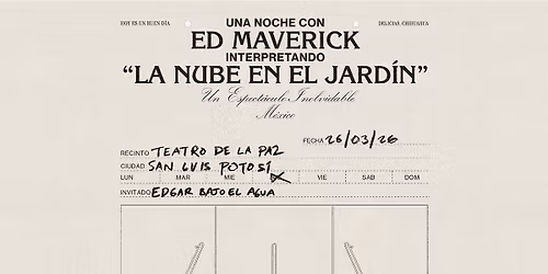 ED MAVERICK (Teatro De La Paz)