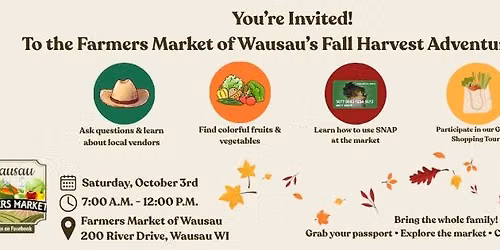Fall Adventure Tour at the Farmers Market of Wausau