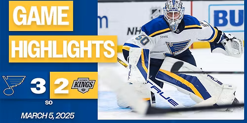 Parking St. Louis Blues at Los Angeles Kings