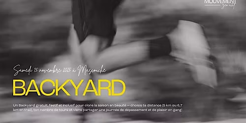 BACKYARD - Ton dernier d\u00e9fi de l'ann\u00e9e