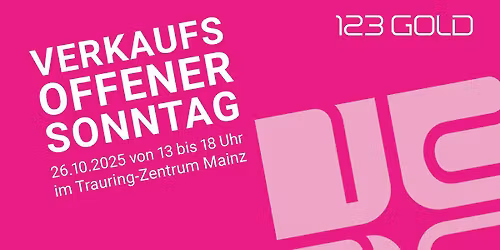 Verkaufsoffener Sonntag am 26.10.2025 in Mainz!