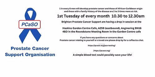 Drop in session at  Haskins Garden Centre Cafe, A259 (eastbound), Angmering BN16 4BD. 