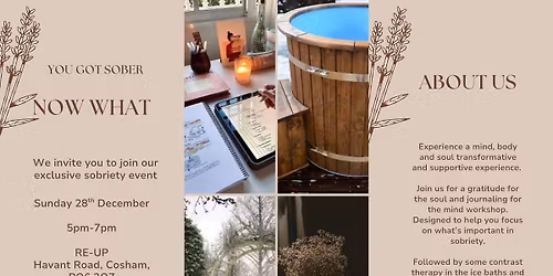 Gratitude, Journaling & Cold Water Event