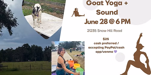 Goat Yoga & Sound \ud83d\udc10\ud83c\udf43