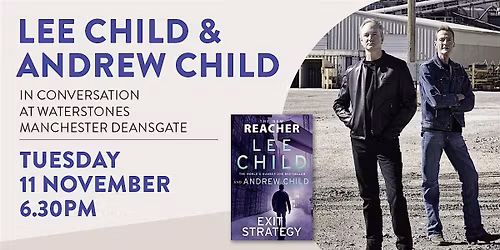 An evening with Lee & Andrew Child at Waterstones Deansgate
