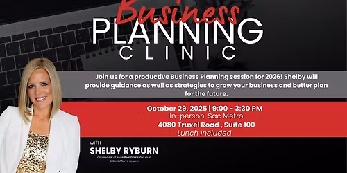 Business Planning Clinic with Shelby Ryburn