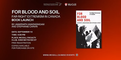 For Blood and Soil: Far-Right Extremism in Canada Book Launch
