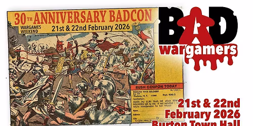 BADcon 2026 Wargames Weekend