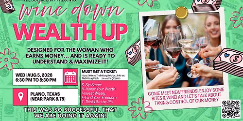 Social SHIFT Presents: Wine Down Wealth UP -What They Don\u2019t Want Us To Know
