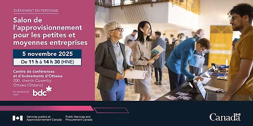 Salon de l\u2019approvisionnement pour les petites et moyennes entreprises (PME)