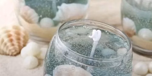 Taller presencial Velas de Gel.