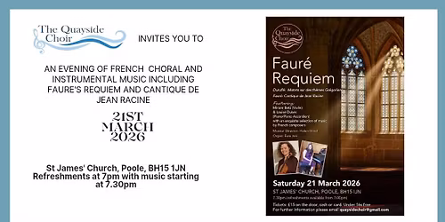An evening of French choral and instrumental music