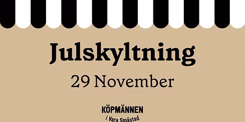 Julskyltning med julmarknad