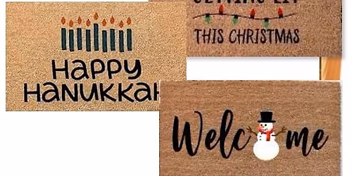 Winter\/Christmas\/Hanukkah Themed Welcome Mats