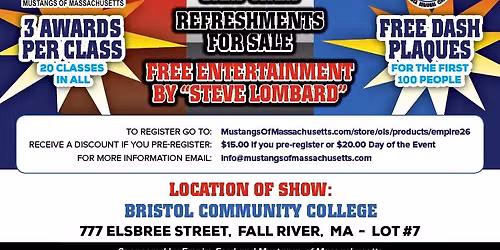 8th Annual Mustangs and More Car Show