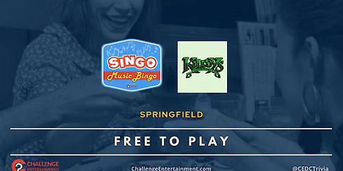 SINGO Music Bingo Nights at Kilroys - Springfield