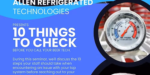 10 Things to check before you call your beer tech!