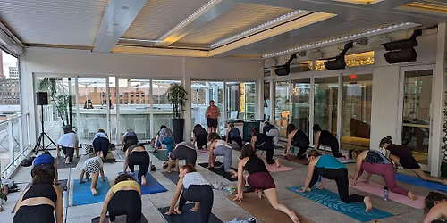 Rooftop Yoga at the Curtiss Hotel