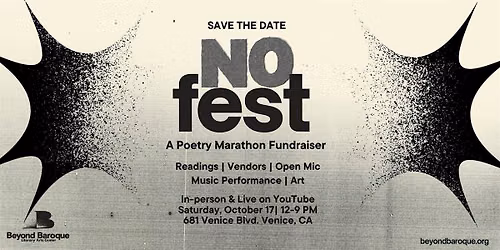 No Fest: Poetry Marathon Fundraiser