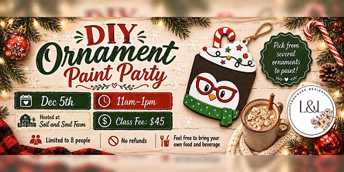 Holiday Ornament DIY Paint Party