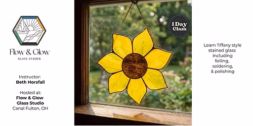 Stained Glass - Sunflowers Suncatcher
