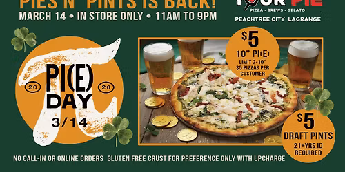 \ud83c\udf55\ud83c\udf7a Pi(e) Day Meets St. Patrick\u2019s Day \u2618\ufe0f