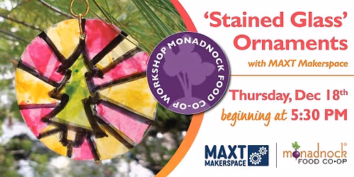 Faux Stained Glass Oraments with MAXT Makerspace!