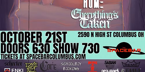 Tallah\/Fight From Within\/The J\u00f6tunn\/Silent Home\/Everything's Taken @ Spacebar