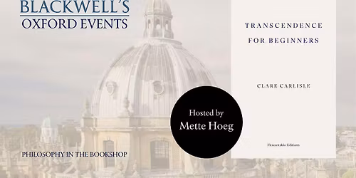 PHILOSOPHY IN THE BOOKSHOP with Clare Carlisle