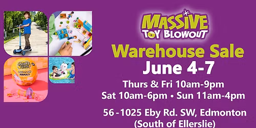 Summer Warehouse Sale \u2013 June 4-7