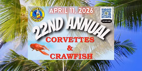 22nd Annual Corvettes & Crawfish