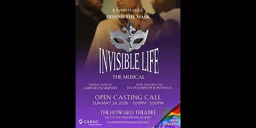 DC Black Pride: Casting Call for E. Lynn Harris Invisible Life:The Musical