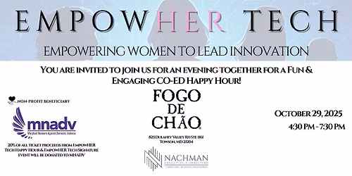 EmpowHER TECH; CO-ED Happy Hour