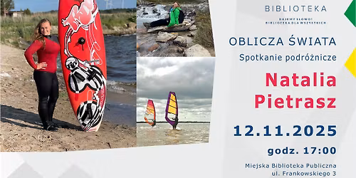 Natalia Pietrasz | Spotkanie podr\u00f3\u017cnicze | Miejska Biblioteka Publiczna Ko\u0142obrzeg