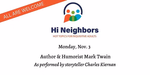 Hi Neighbors Speakers Program - Nov. 3